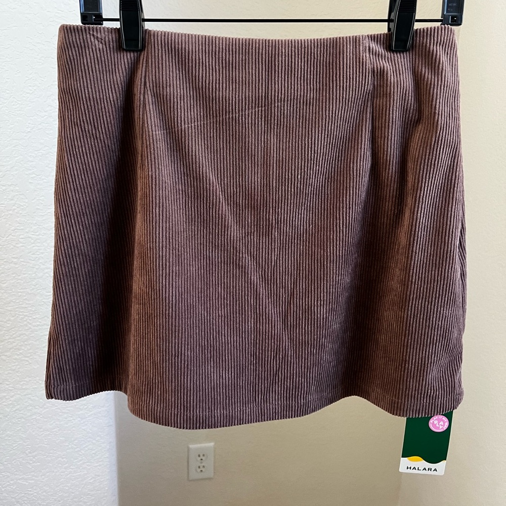 Halara Brown Corduroy Skort - Size Medium NWT
